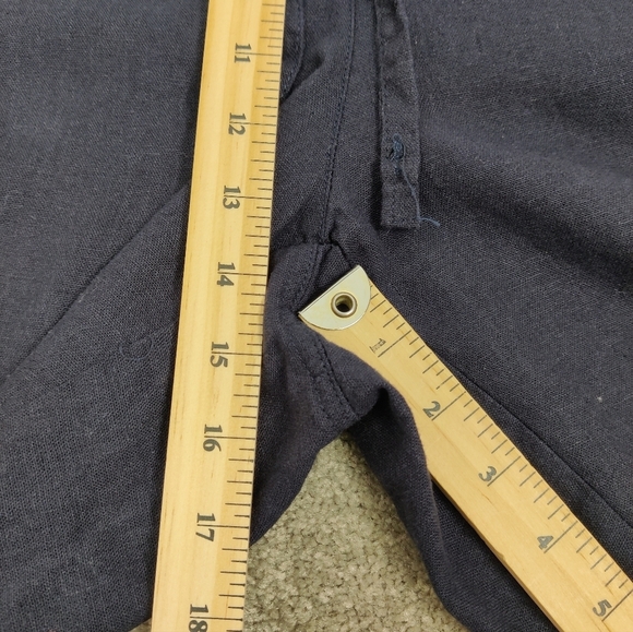 Alexander Jordan Women's Pull-on Shorts in Dark Blue Size 3X Linen Blend NEW - Picture 6 of 10